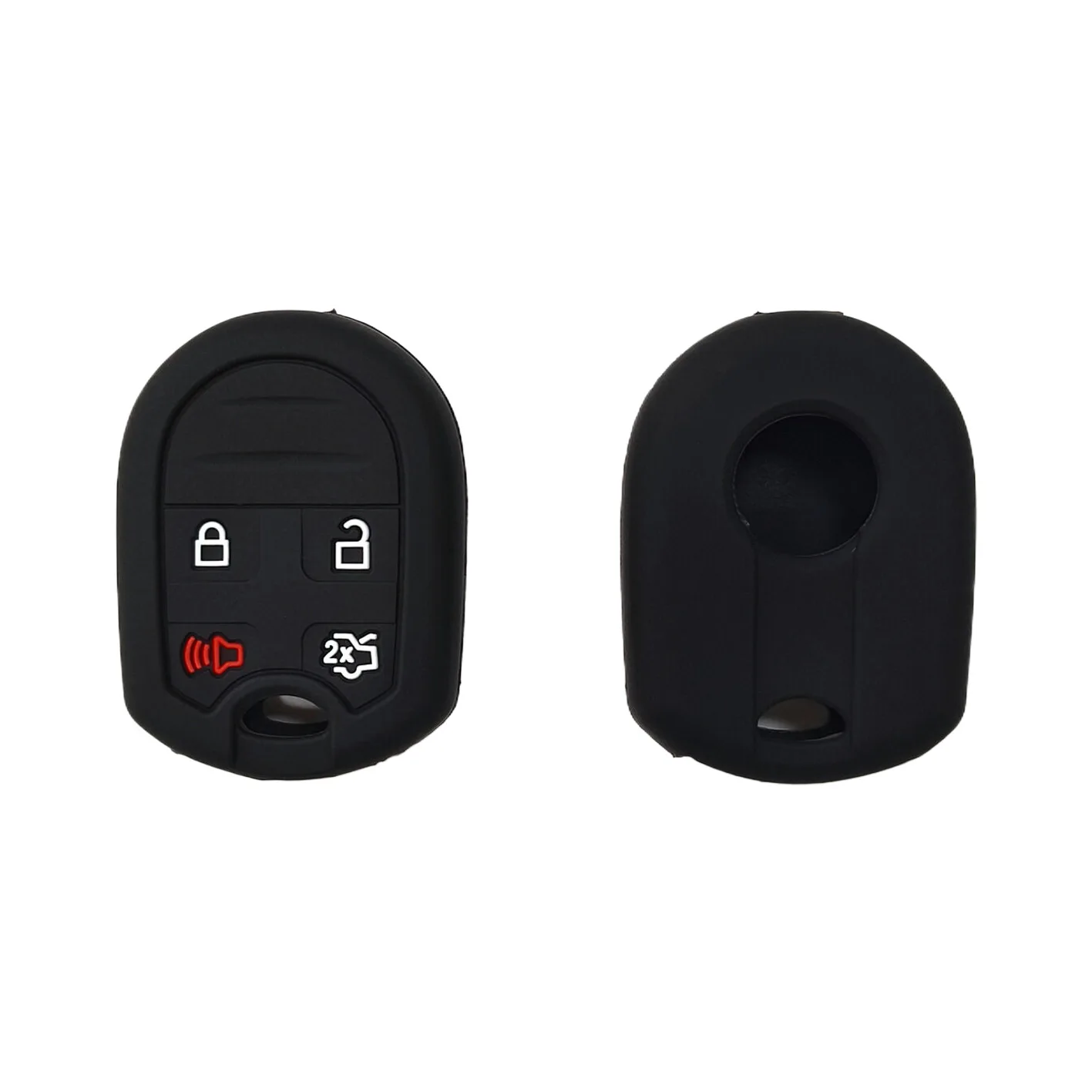 Suitable for Old Ford Explorer Edge Straight 4-key Silicone Key Bag Raptor F-150 Mustang Key Cover