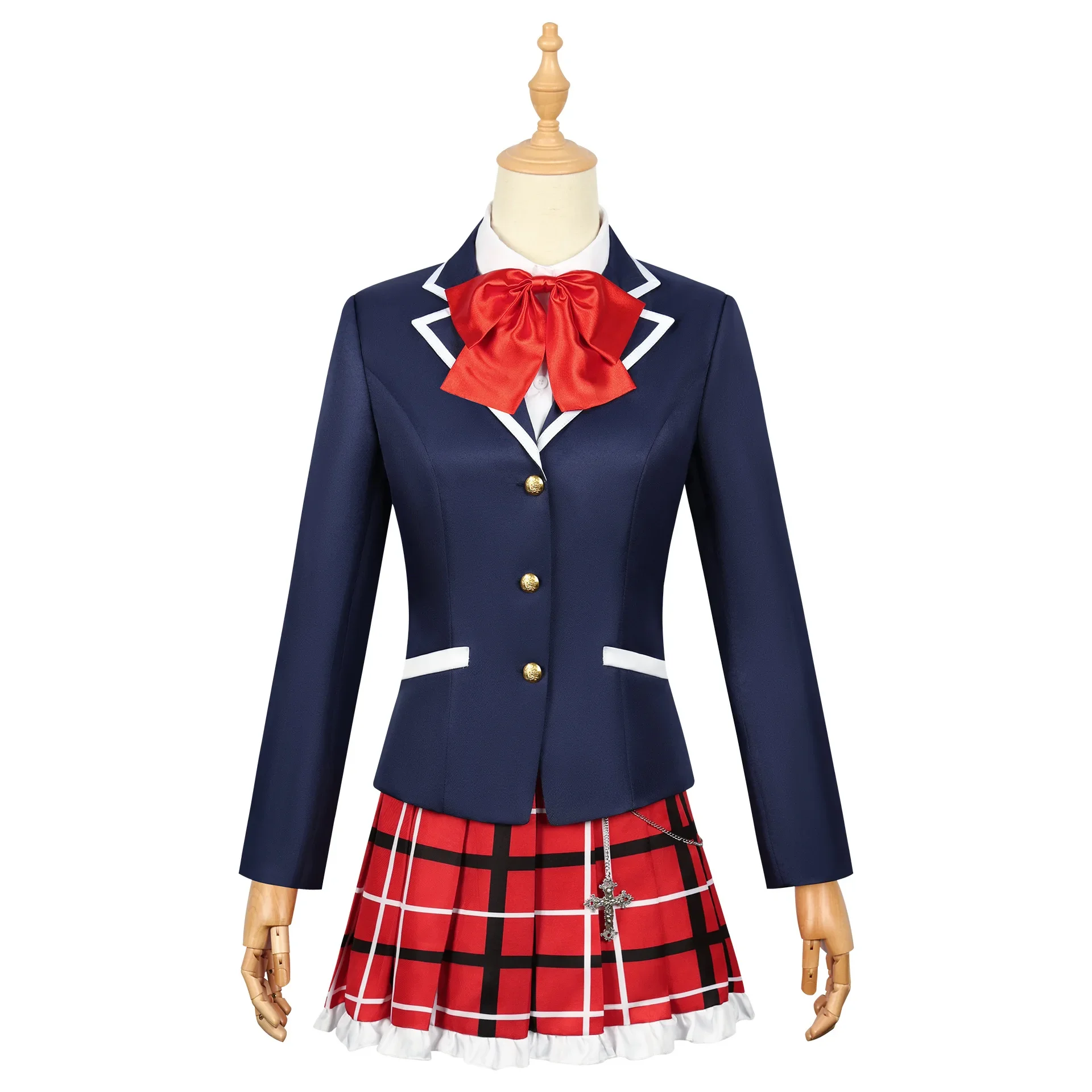 Chuunibyou demo koi ga shitai Косплей Школьная форма Takanashi Rikka Косплей Костюм Хэллоуин Карнавал Ролевая игра Униформа Женская