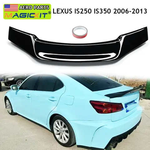 Duckbill Trunk Wing Spoiler For 2006 2007 2008 2009 2010 2011 2012  2013 LEXUS IS250 IS350 RT Style Painted Black