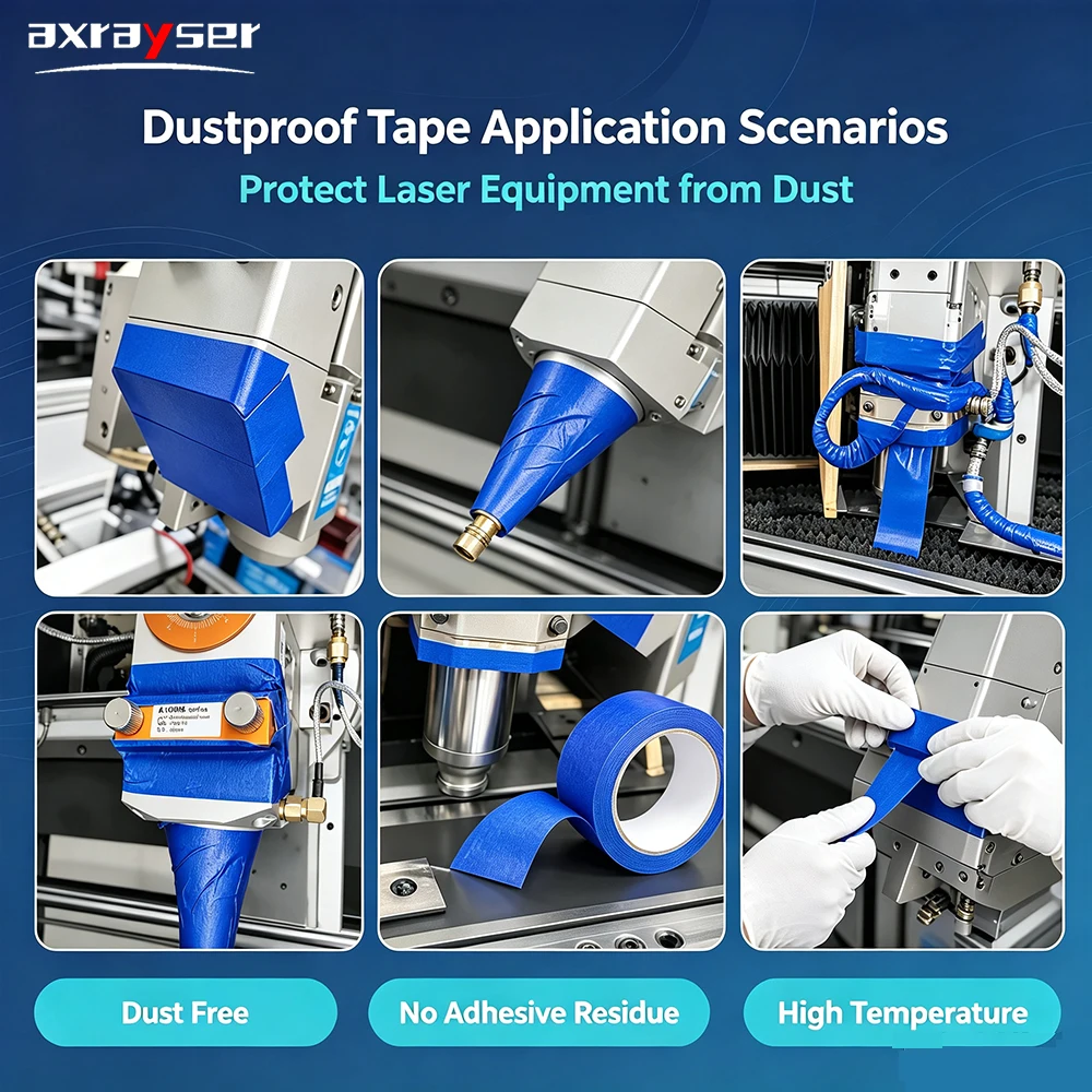 Dustproof Tape Length 50mm Width 30/50mm Blue Protective Tape No-mark Dust Free No Adhesive Residue High Temperature
