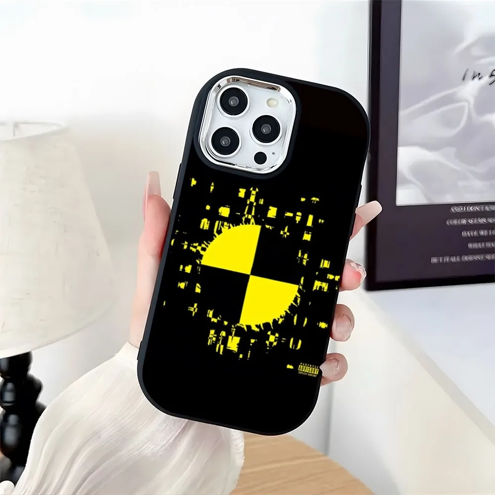 ASAP Mob Asap Rocky Rapper TESTING Phone Case Plating Camera Oval Soft Silicone For IPhone 16 15 11 12 13 14 Pro Max Thicken Can