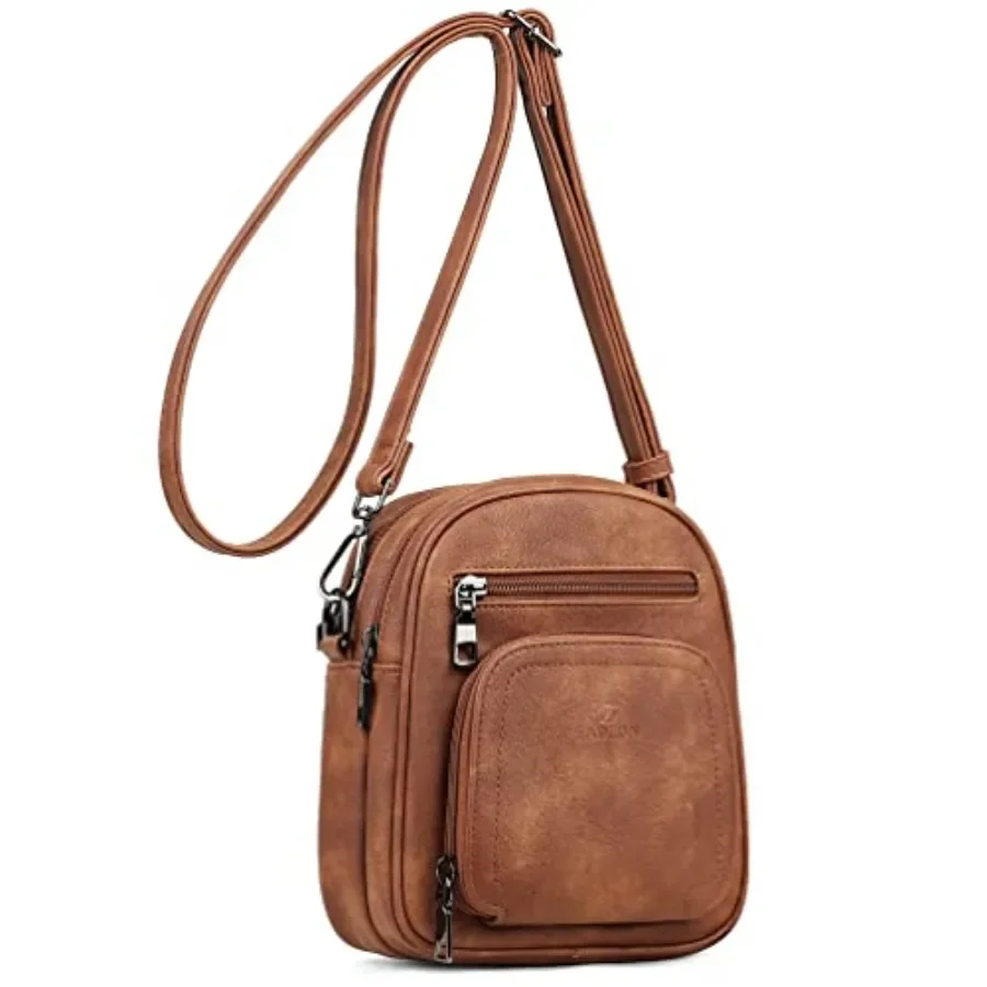 

Small Purses for Women Crossbody Bags, Designer PU Leather Mini Cross Body Purse Travel Shoulder Bag Card Slots