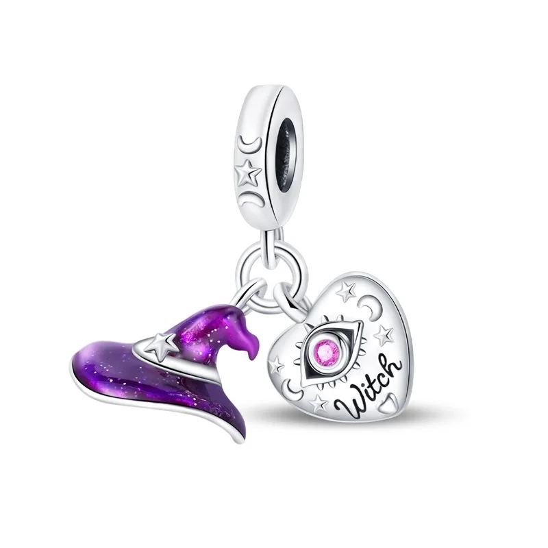 New Original 925 Sterling Silver Mysterious Magic Two Piece Set Charms Pendant For Women Exquisite DIY Birthday Jewelry Gifts