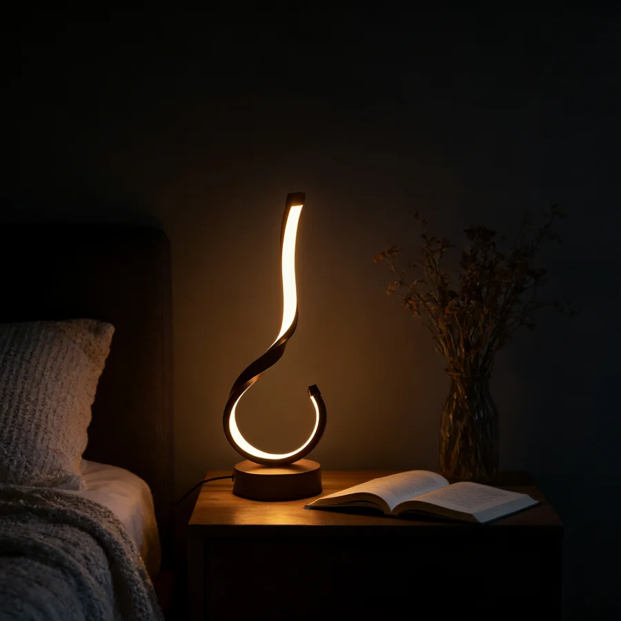 1PC Modern Curved H…