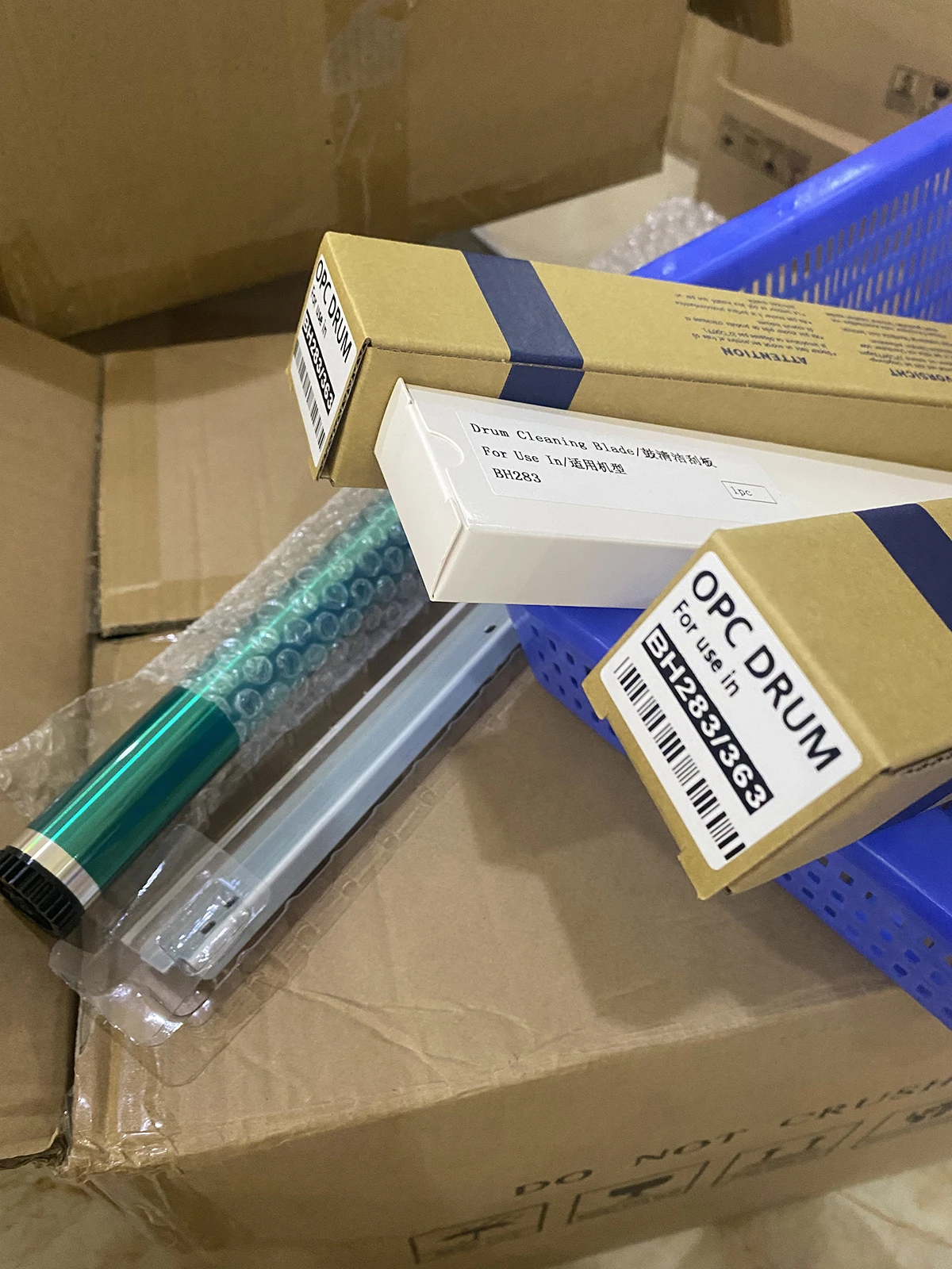 

1Set DR411 OPC Drum + Blade 2510 3510 282 362 7728 For Konica Minolta Bizhub 223 283 363 423 Di 250 350 251 351 Drum Clean Blade