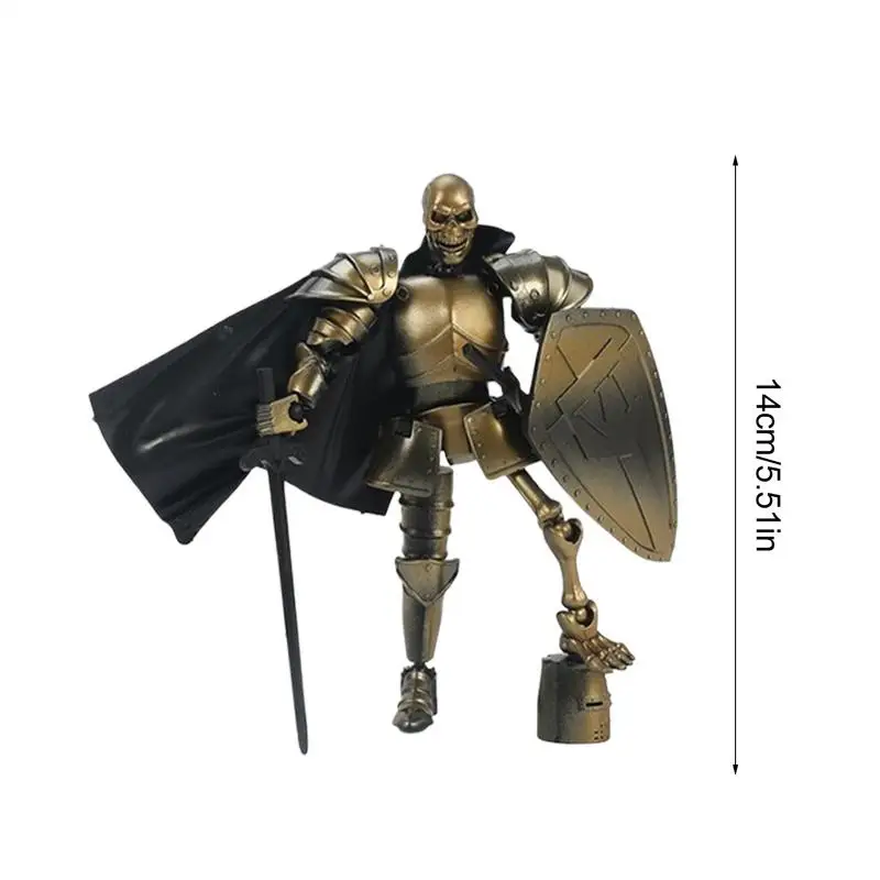 Scheletro Action Figure Giocattoli Multi-articolazione Design accattivante Action Figure Figurine Modello Decorazione del desktop per la camera da letto Soggiorno
