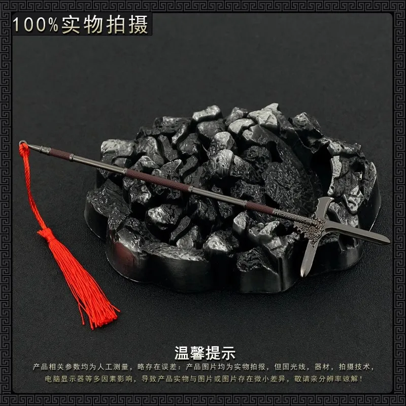 1/6 22CM Soldier Miniature Cold Weapons Divination Character Iron Halberd Spear Model Fit 12'' Action Figure In Stock