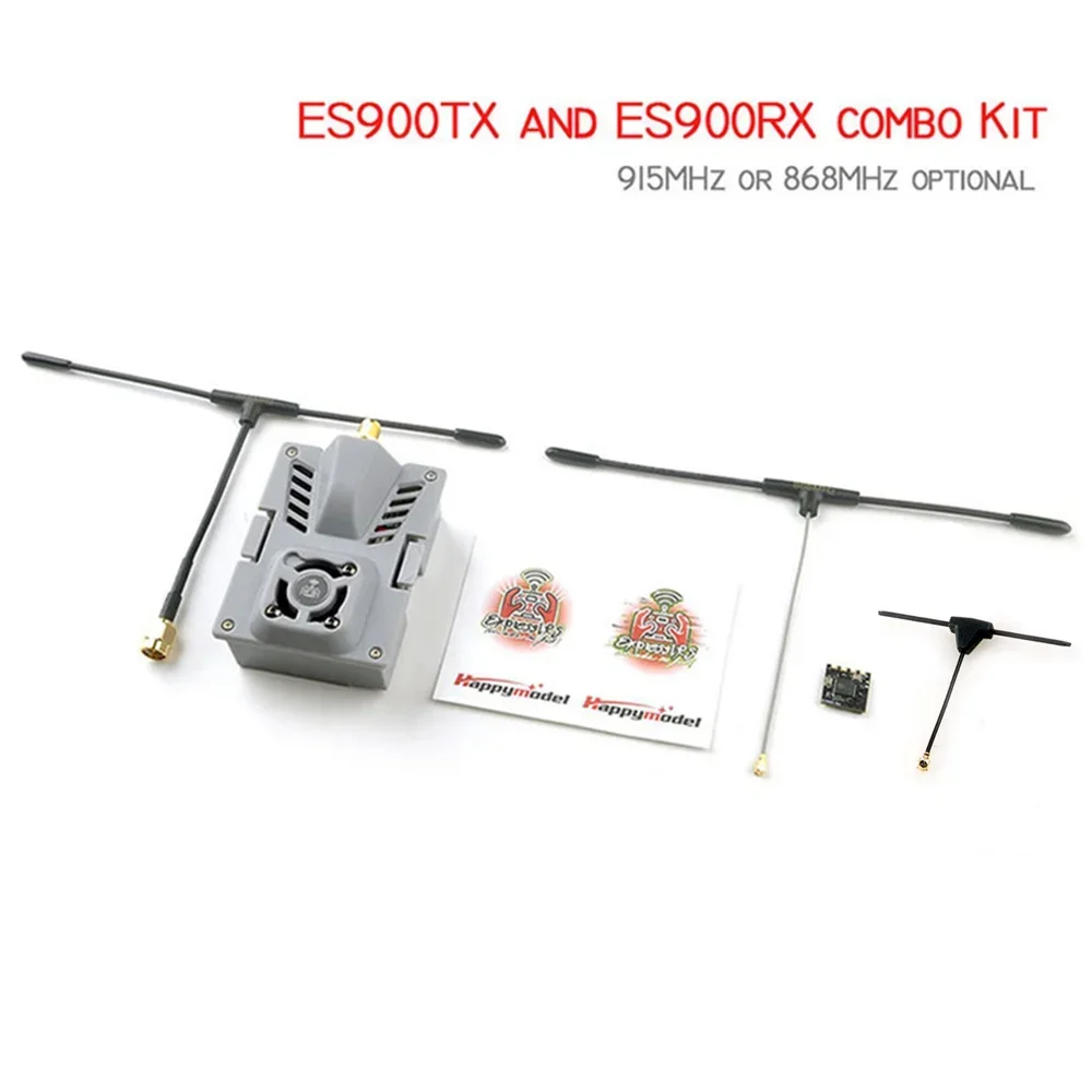 HappyModel-módulo receptor ES900TX, ES900RX, 915Mhz, 868MHz, ExpressLRS, ELRS, RF, para avión teledirigido, FPV, Dron de largo alcance, piezas de