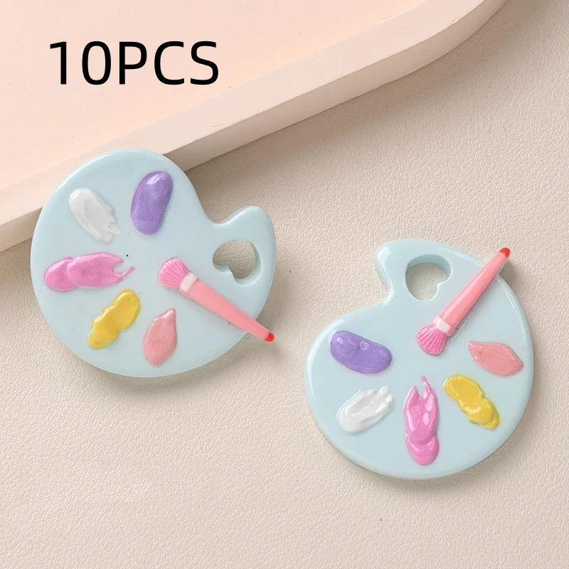 10/12PCS Cartoon DIY resin accessories, drawing plates, cream glue handmade hair clips, phone cases, shoe buckles, accessories
