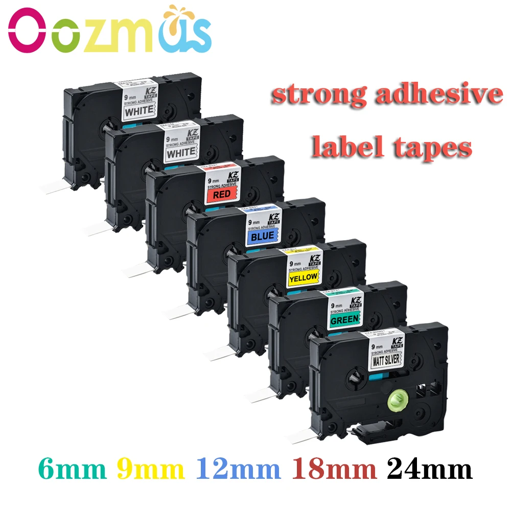 Labeling Ribbon Compatible For Brother TZ-S231 TZ-S631 Strong Adhesive Label for Brother Markers P-Touch PT-H100 Label Printers