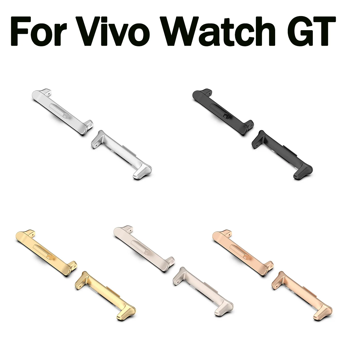 

Connector For Vivo Watch GT Stainless Metal Steel Quick Fit Adapter Watchstrap Band Accessories