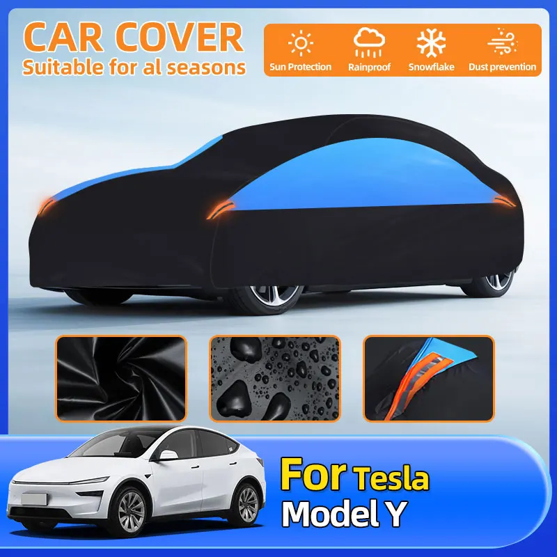 

New Car Waterproof Protecton Cover Exterior Snow Cover Sunshade Dustproof For Tesla Model Y 2020 2021 2022 2023 2024 Accessories