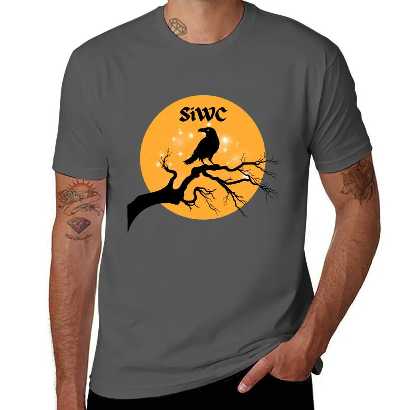 

SiWC 2024 - Gothic Raven T-Shirt man t shirt designer funny t shirts dark humor t shirt custom print T-Shirt