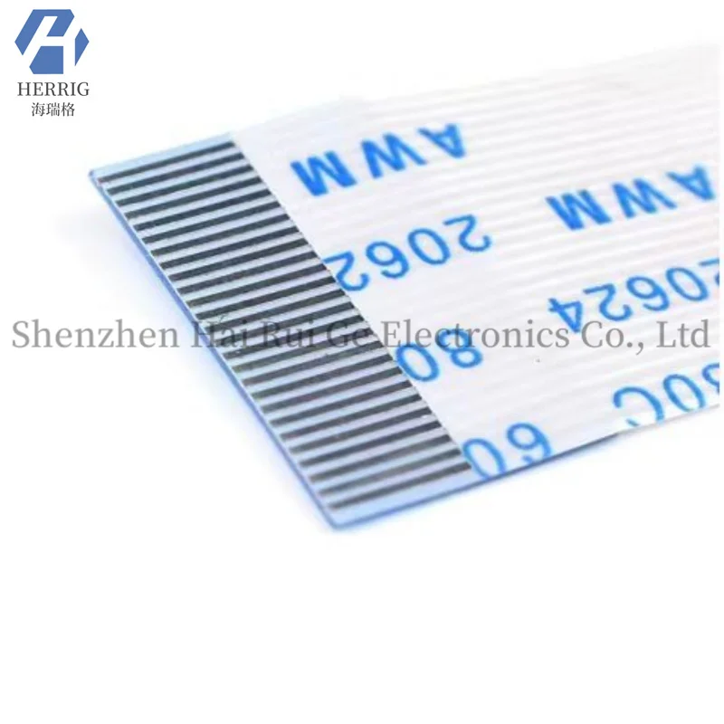 10PCS FFC FPC flat flexible cable spacing 0.5MM 20P~40P length direction A reinforced in the same direction