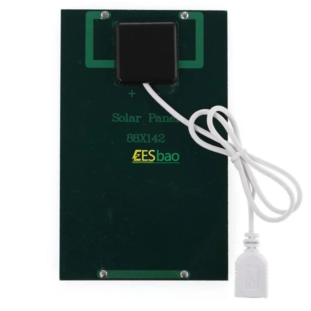 Wholesale Solar Panel  USB Waterproof Outdoor Hiking Camping Portable Battery Mobile Phone Charging Bank Charging Panel