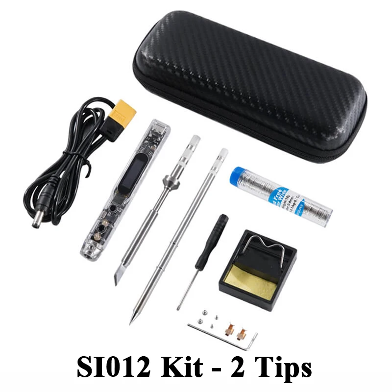 SEQURE SI012 Kit With 2 Tip Set Electric Soldering Iron Used for Repairing Drones, Mobile Phones And Other Precision Parts
