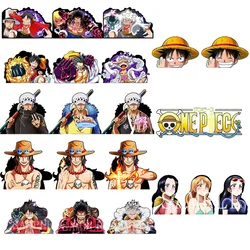 Pegatinas de gradiente 3D de serie One Piece, combinación completa de obras deportivas, periféricos de Anime adecuados para cuadernos de coche, Etc.