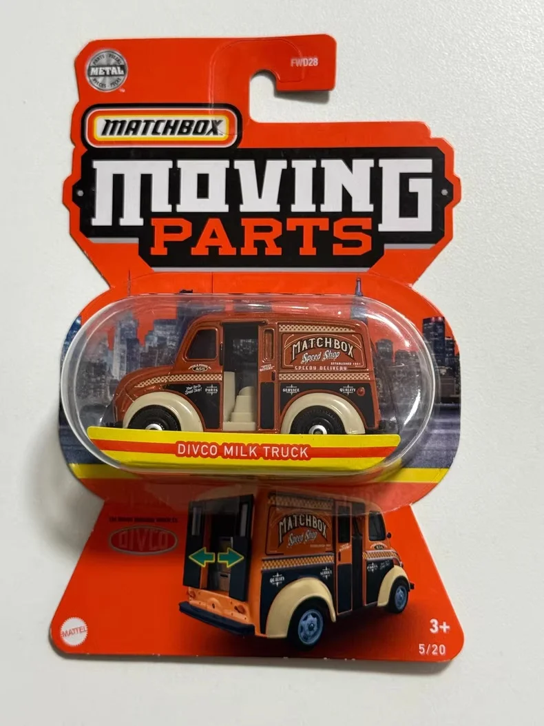Metal Matchbox Moving Parts Series DIVCO MILK TRUCK Children Toys 1:64 Car Model Boys Kids Toys Car Collectible Birthday Gift