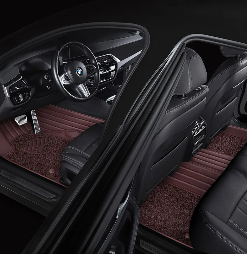 Genuine Leather Car Floor Mats Carpets For Mercedes W222 2014-2017 Auto Interior Rugs Accessories Tapetes Para Automovil