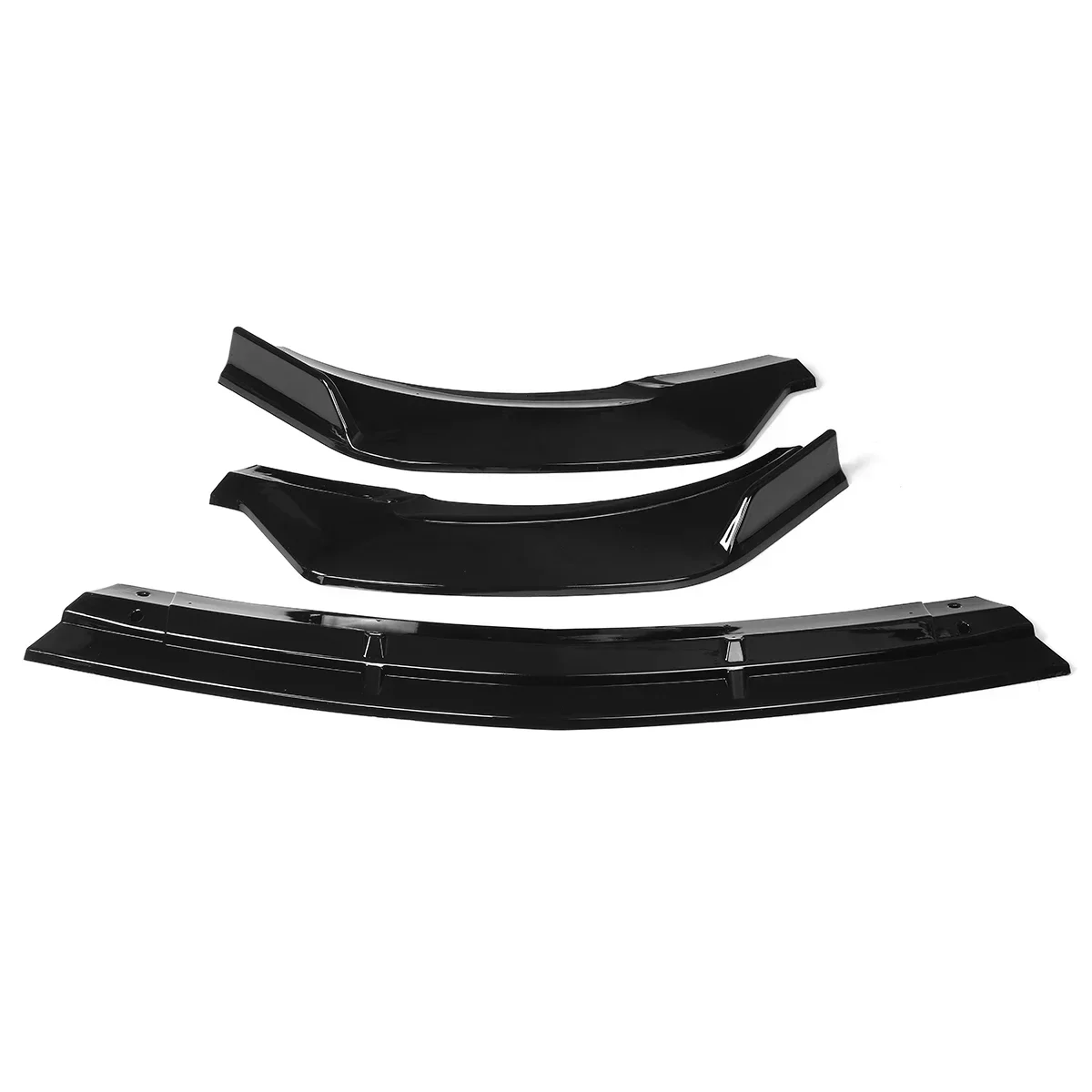 W213 3Piece Car Front Bumper Splitter Spoiler Cover Trim Guard Protector For Mercedes For Benz E-Class W213 2016-2020 Body Kit