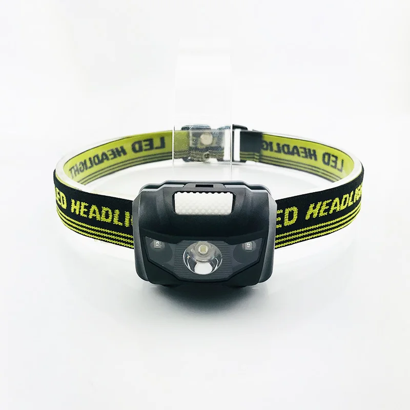 4 Modes Mini Head Lamp Headlamp Headlight Bright Head Light 3 Leds Frontal Lampe Torch Camping fishing Flashlight Aaa Battery