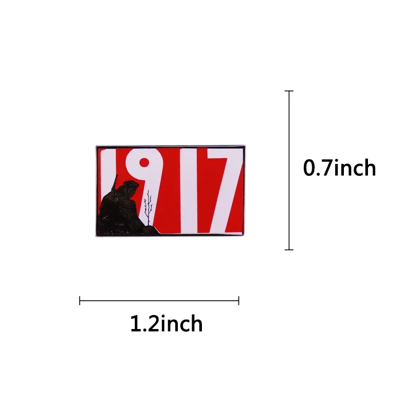 روسيا الشيوعية السوفياتي الدعاية المشارك بروش 1917 شارة #3