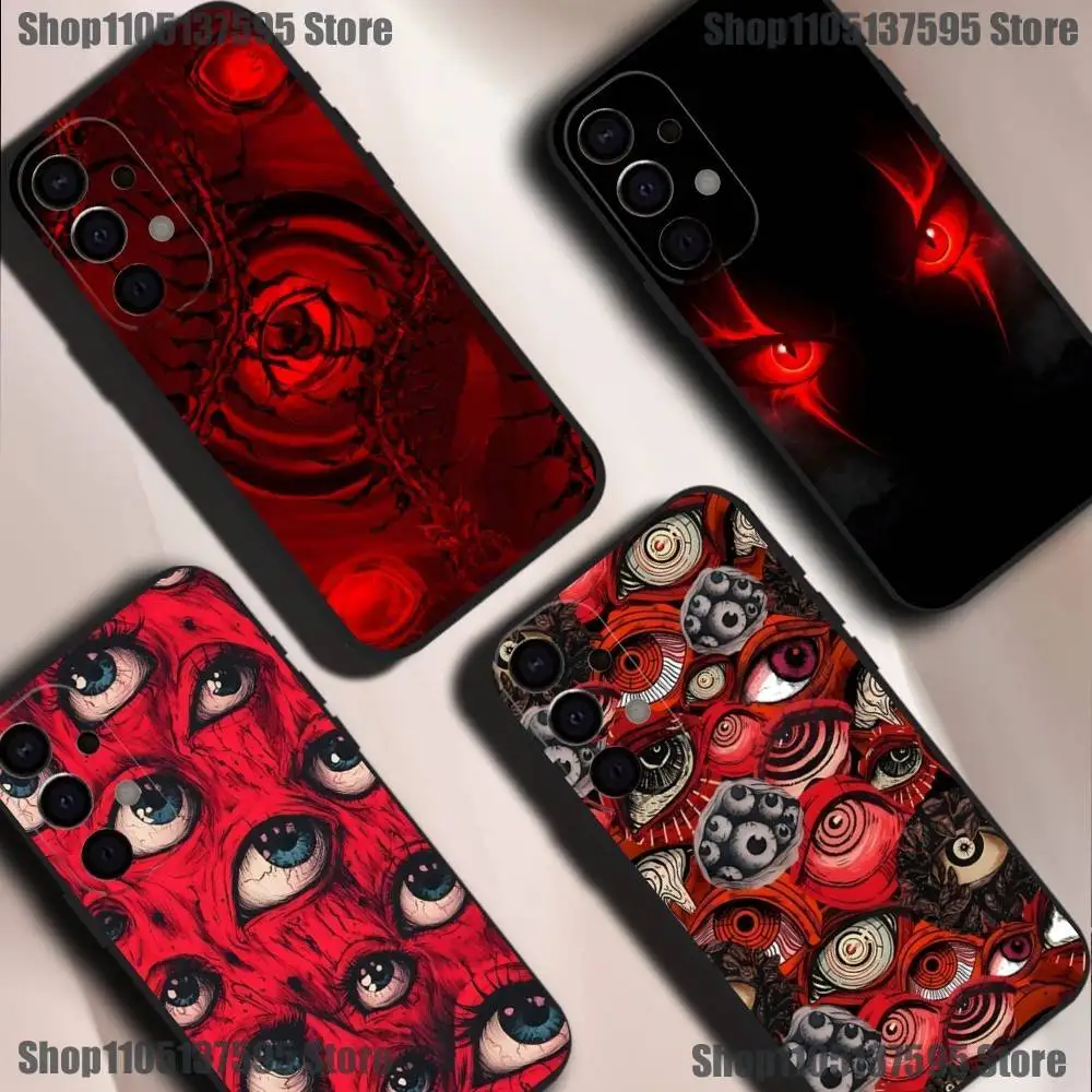 

Scary Red Evil Demon Eyes Phone Case For Samsung S25,S24,S21,S22,S23,S30,Ultra,S20,Plus,Fe,Lite,5G Black Cover