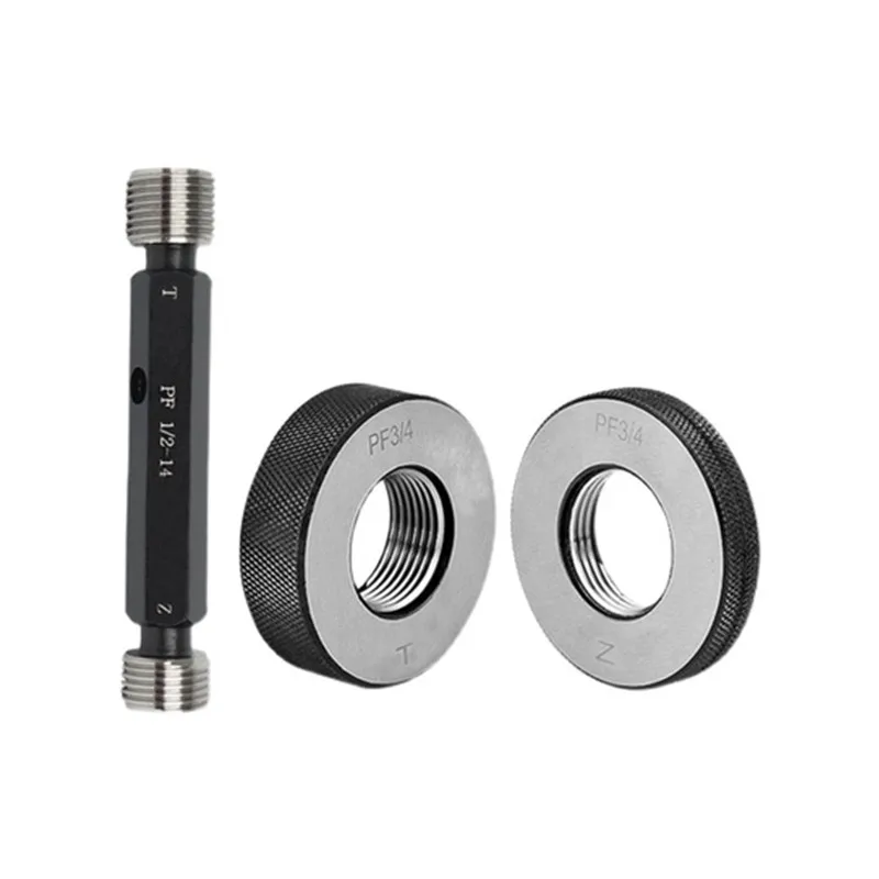 PF1/8 PF1/4 PF3/8 PFS1/2 PF3/4 PF1 PF1-1/4 JIS Standard Pipe Thread Plug Ring Gauge GO NOGO Screw Thread Plug Ring Gages