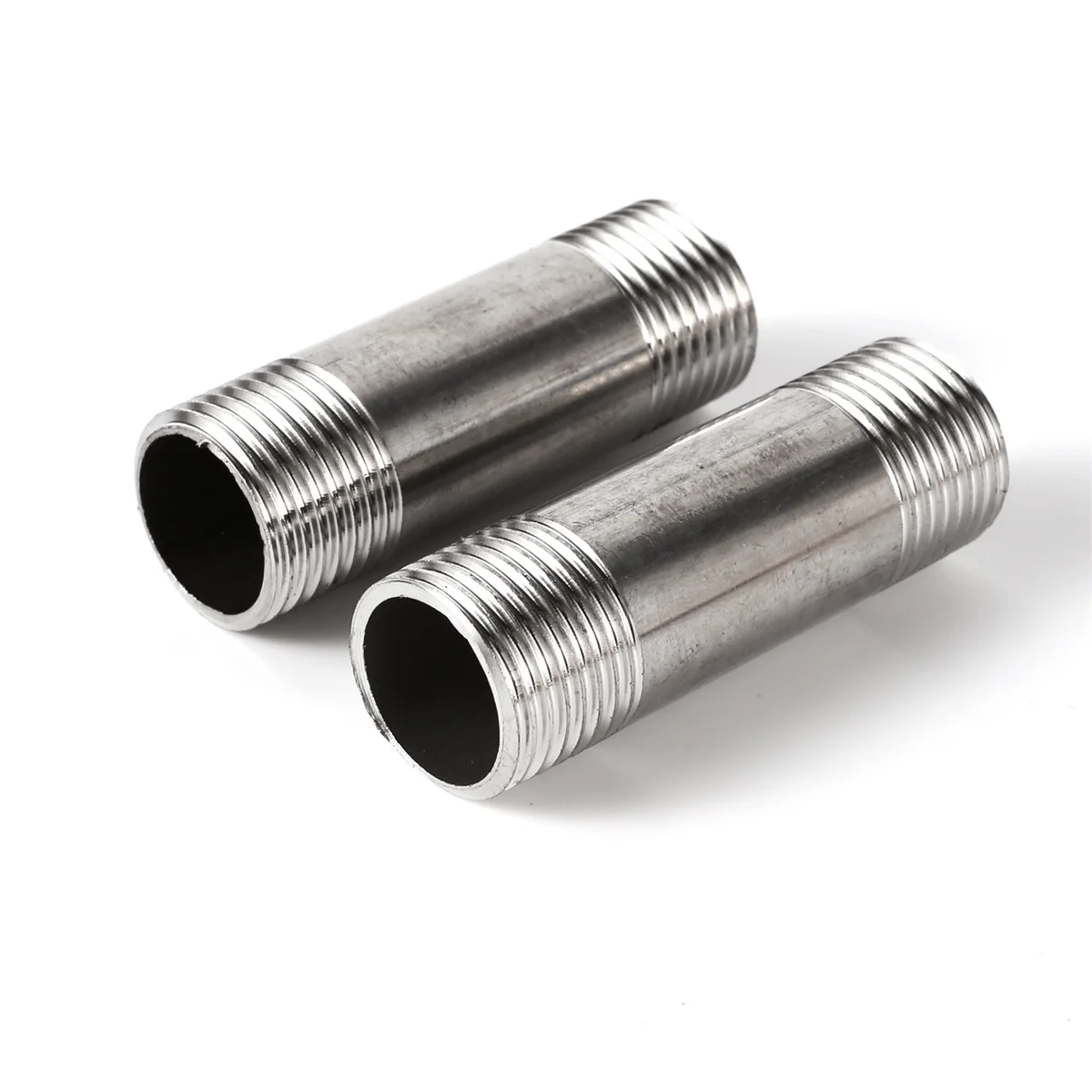 1Pc Edelstahl Doppel Außengewinde Verlängerung Rohr 1/2 "3/4" 1 "Garten Bewässerung Haushalt Dusche Wasser Rohr joint 8 ~ 30cm Lange – Detail 6