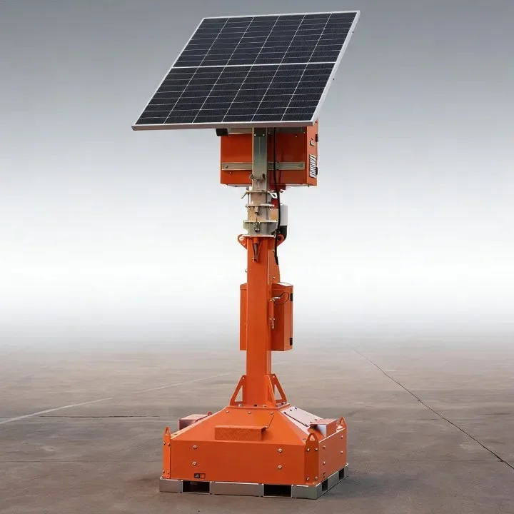 Solar Mobile Tower Surveillance Video Power Supply System Convenient Lighting Beacon