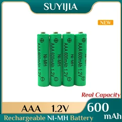 AAA 1.2V 600mah NI-MH Rechargeable Battery for Portable Tape Clocks Radios Video Games Smoke Detectors Cordless Phones Electric