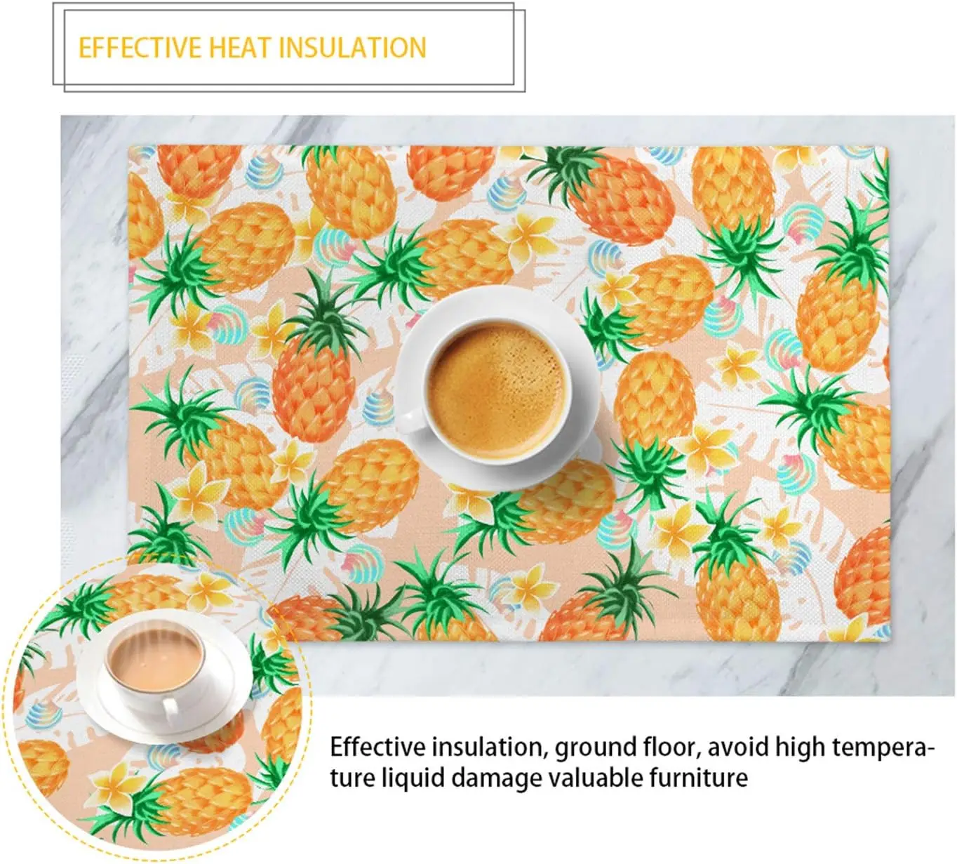 الحب فراشة عباد الشمس طباعة تحديد الموقع مقاومة للحرارة مكان الحصير الجدول الحصير مجموعة من 4 المفارش الداخلية في الهواء الطلق تنظيف