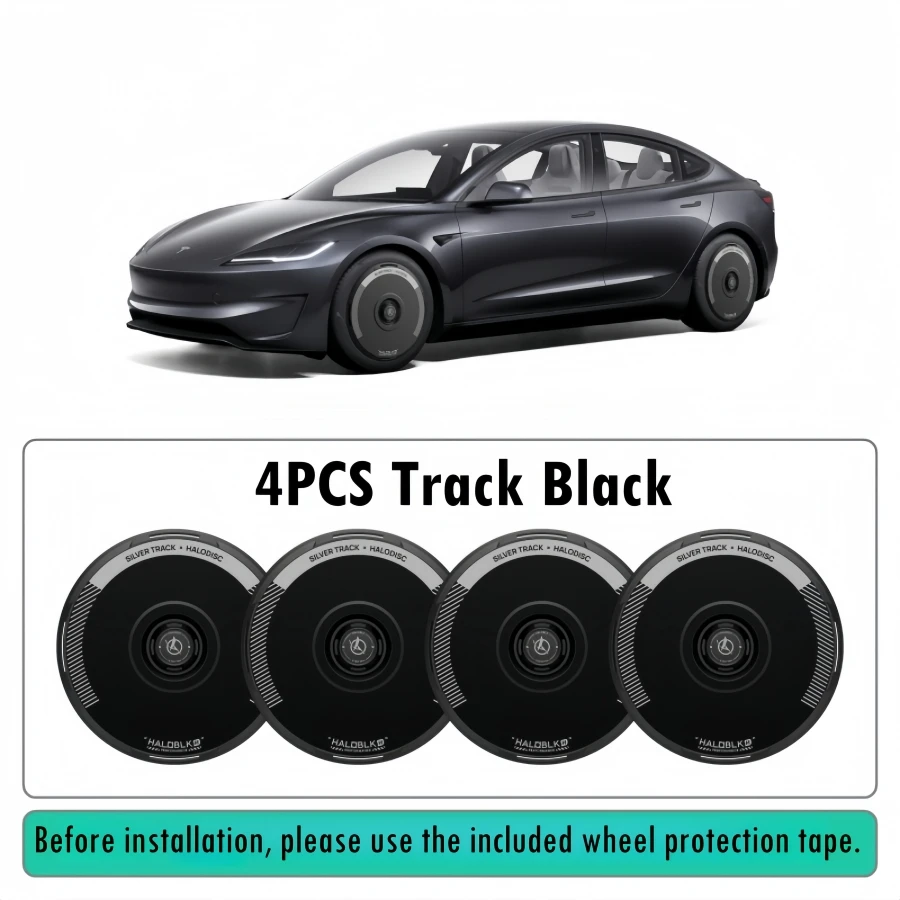 4PCS Track Black