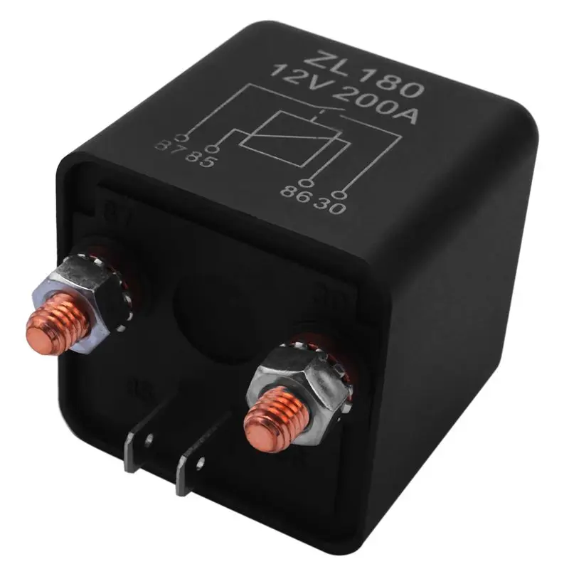 

Реле Y42A-12V 200A для автомобиля, грузовика, двигателя, лодки, стартера, сверхмощное, с раздельной зарядкой, ZL180, с 2-контактным разъемом [4 комплекта]