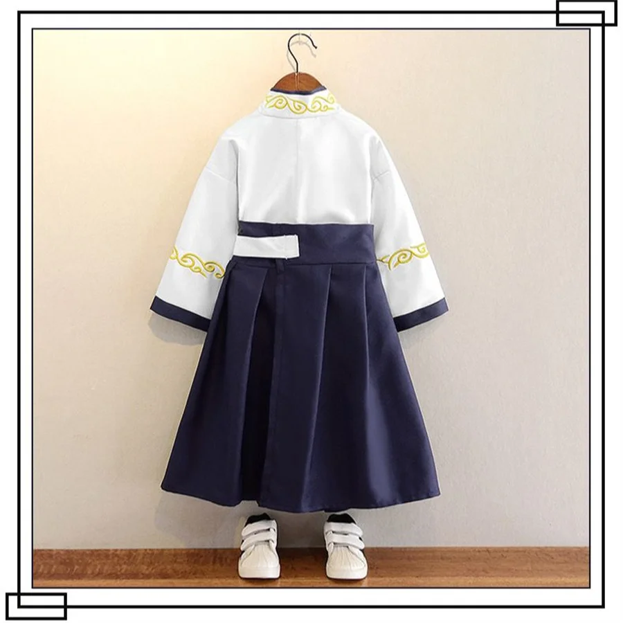 Costume Hanfu Tang pour enfants, tenue de performance classique pour garçons et filles, érudit à trois rick, nouveauté