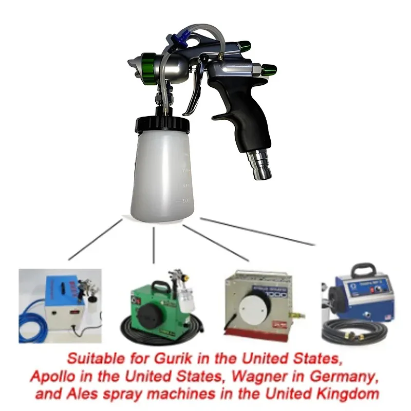 

AMERIGO Spray Gun Low Pressure Airless Auto Paint 0.8/1.0/1.3mm Nozzle Paint Spraying Save Paint Available For GRACO APOLLO