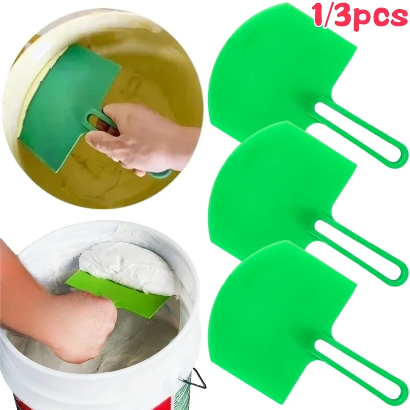 

1/3Pcs Curved Bucket Scoop Putty Knife Scraper Spackle for Drywall Finishing Plaster Scraping Decals Patch Construction Tools