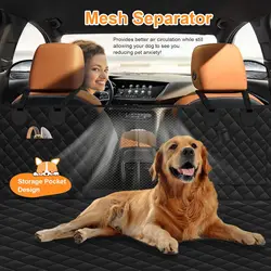 Funda impermeable extensor de asiento trasero para perros