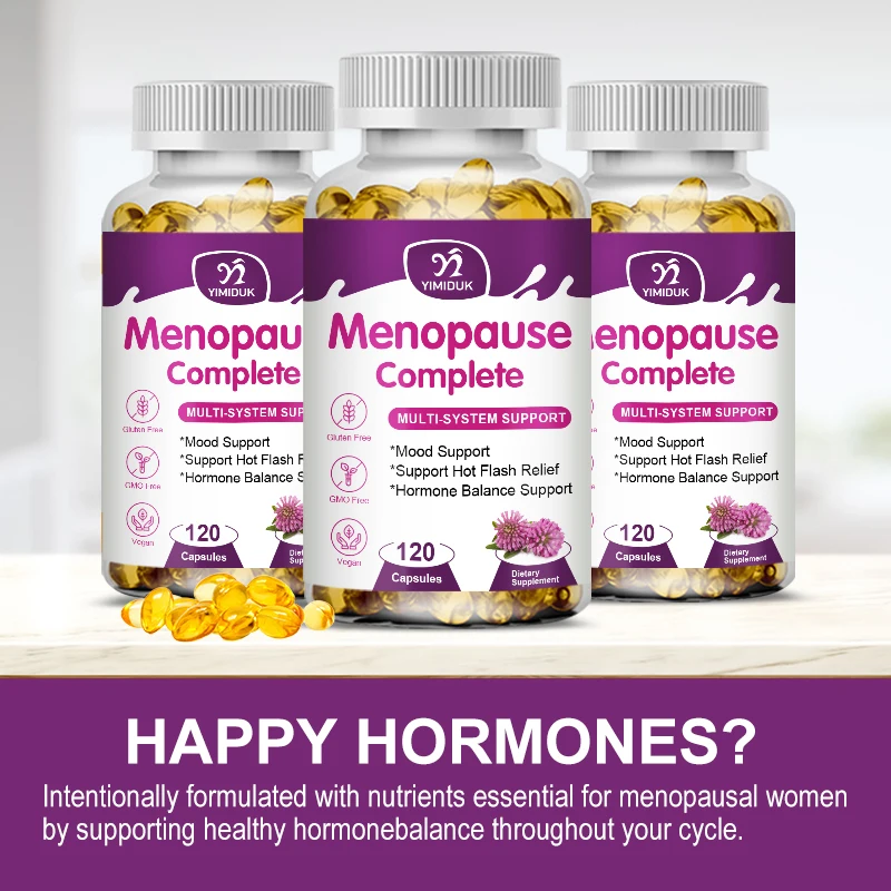 Menopause Relief for Women Hot Flashes Night Sweats & Hormone Support Relief Hormone Balance Capsules