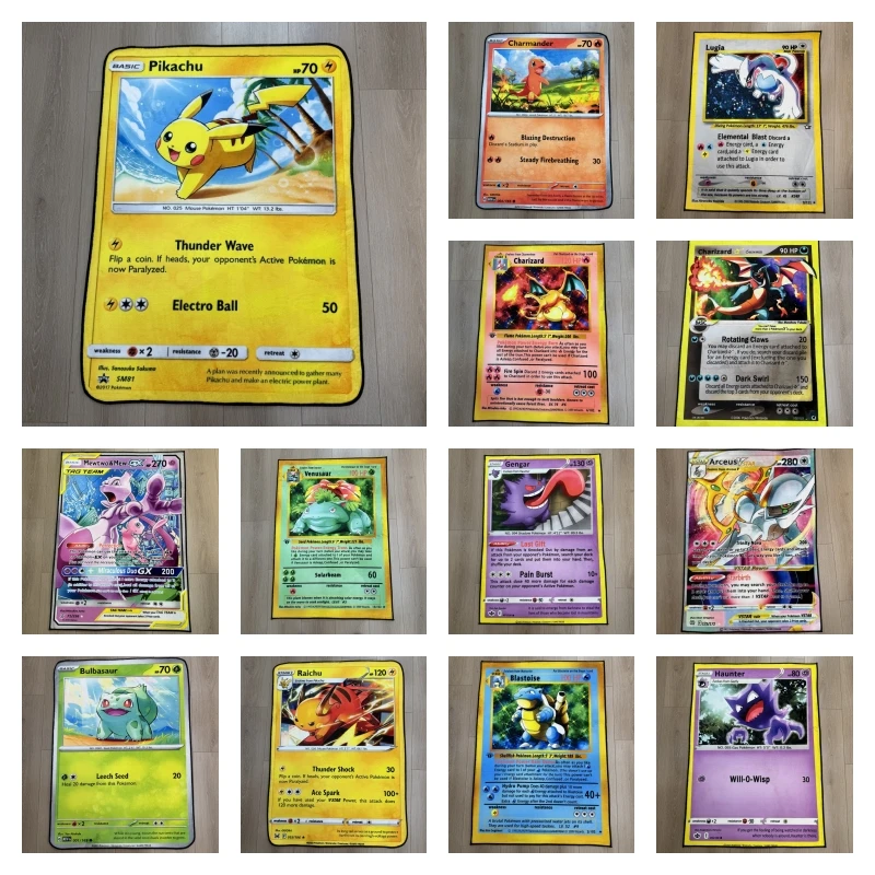 

Pokemon Rug - Soft Game Room Carpet for Livingroom Kids Bedroom Anti-Slip Floor Mat with Many Design - Dropshipper/Wholesale