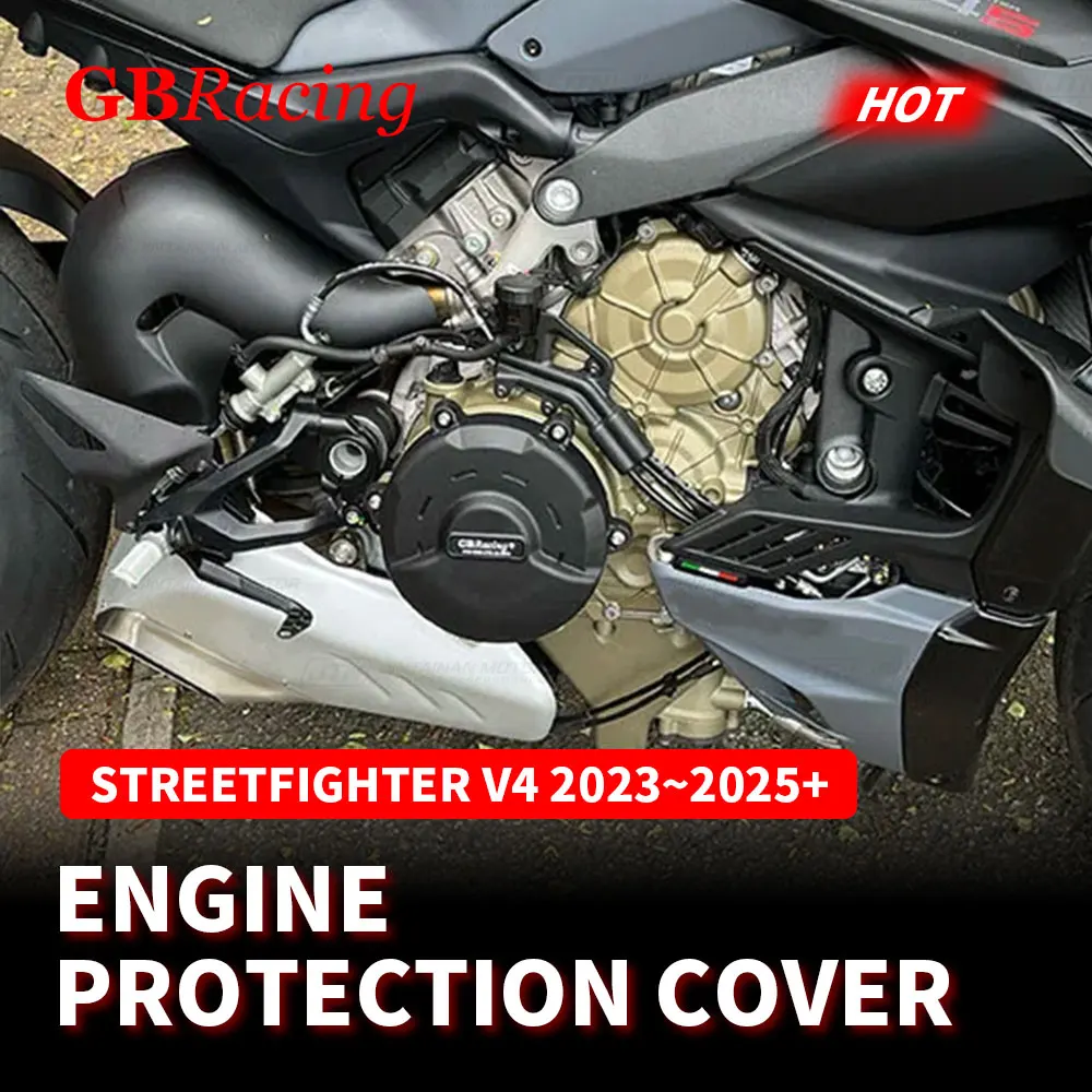 

GB Racing Engine Cover Set For DUCATI Streetfighter V4 S 2023 2024 2025 2026 Alternator Clutch Pump Protect Cover Accessories