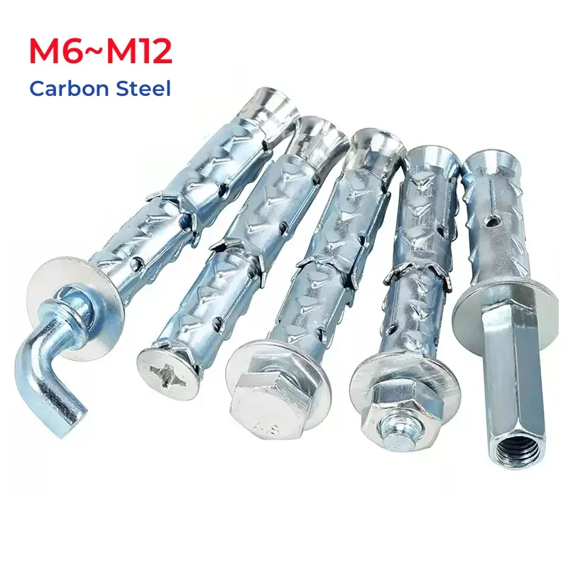 1PCS Expansion Screw Heavy Expansion Bolt Foam Brick Hollow Brick Special Screw Self Drilling Wall Anchor Expansion Pipe