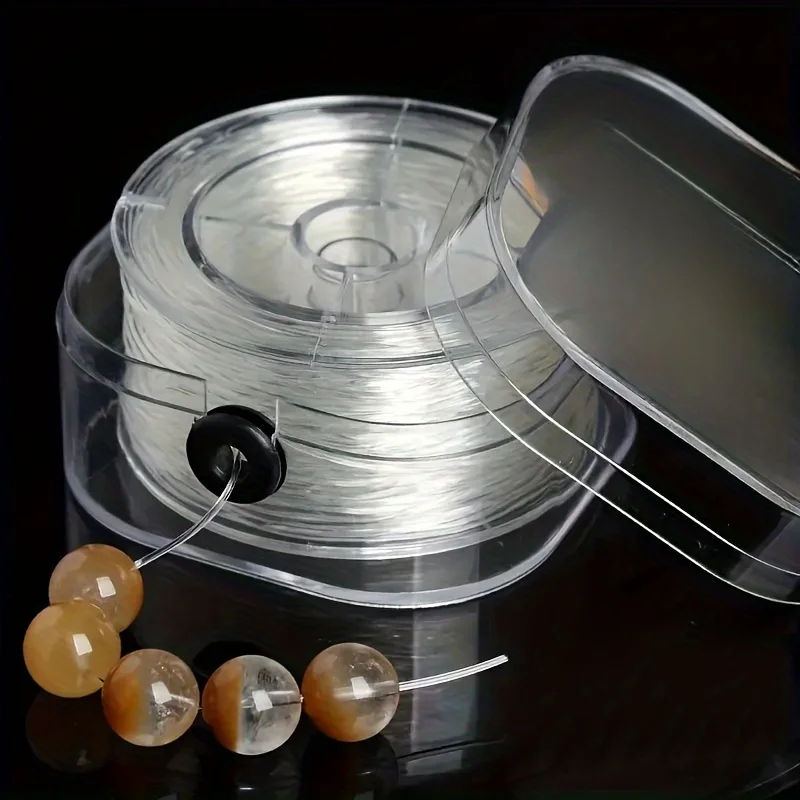99.97meterPremium ElasticBeading Cord Transparent Stretch StringJewelry Making Bracelets Necklaces Portabl BoxDurableTangle Free image 2