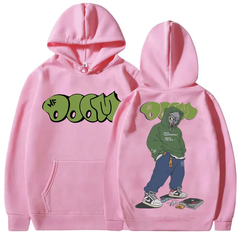 Rapper Mf Doom Grafik-Print Hoodie für Männer und Frauen Hip-Hop Fleece Oversized Sweatshirt Männlicher Modetrend Hoodies Herren Streetwear – Detail 8