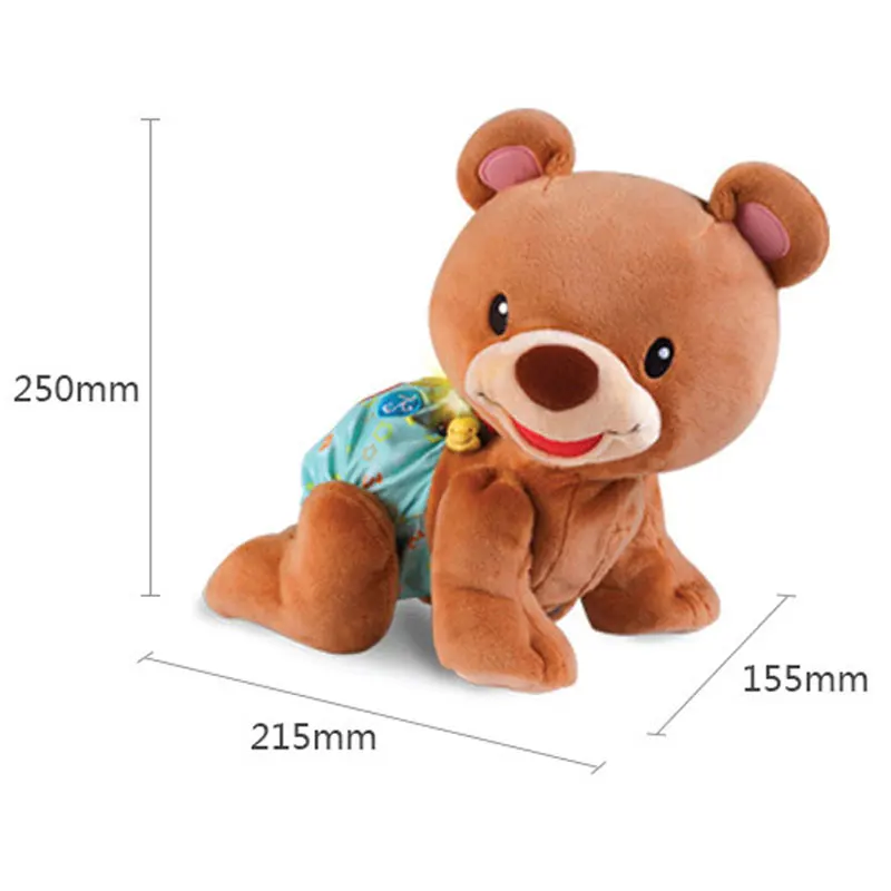 Baby Crawling Learning Bear Toys canta canzoni Electronic Pet Toddlers Climb giocattolo musicale Montessori per neonati Kid Early Education