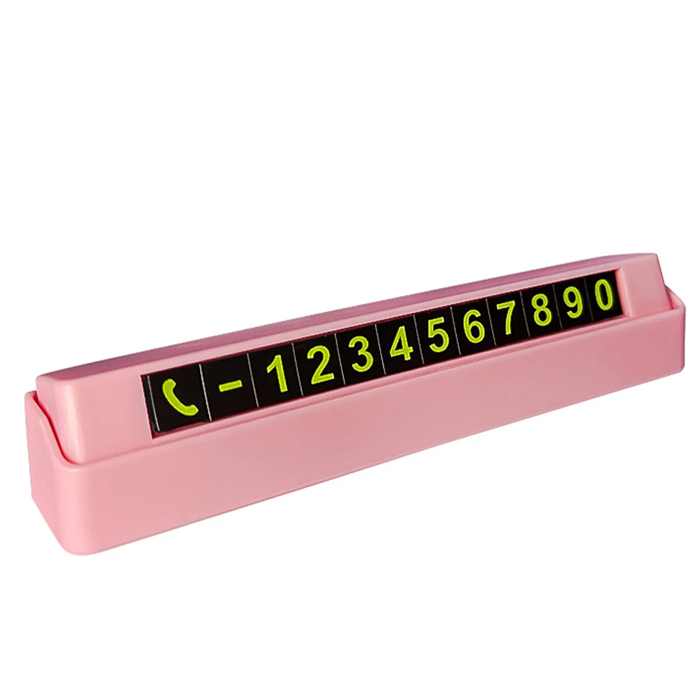 Car Styling Temporary Parking Card Phone Number Card Plate Telephone Number Car Park Stop Sticker Display Automobile Accessories