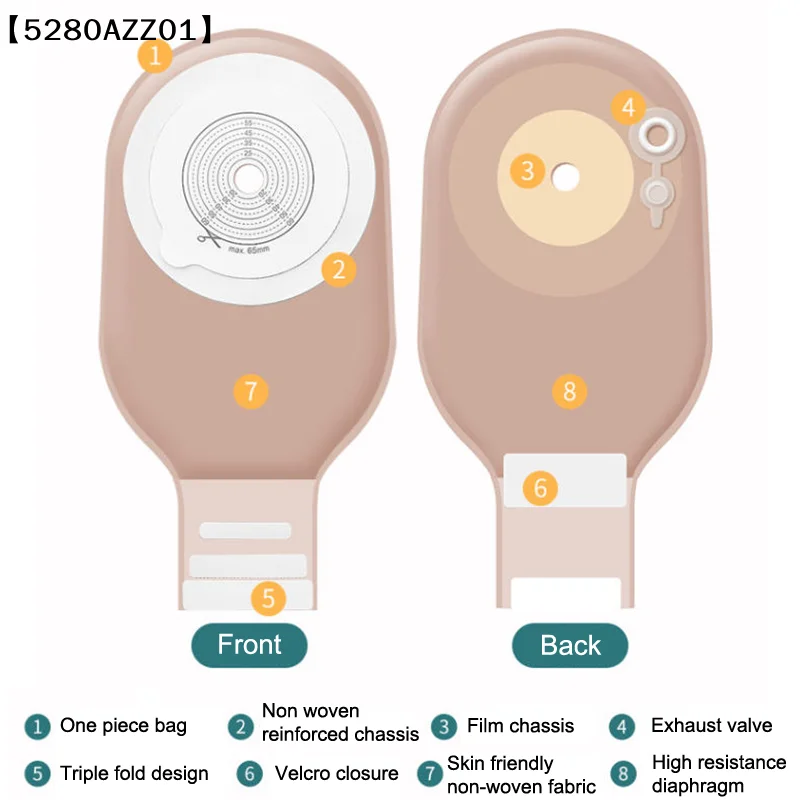 〔HMA58〕Barrier Ostomy Colostomy Bags 1/2 Piece Drainable Pouches With Hoop Or Clip Closure Adults Children Ileostomy Stoma Care
