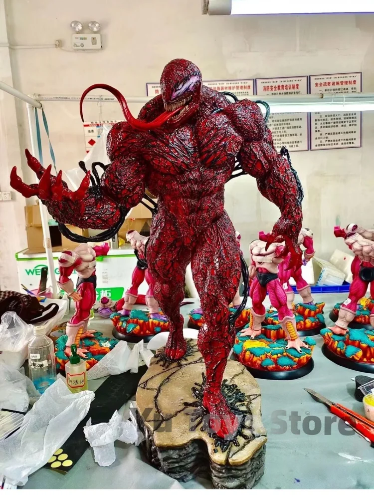 New 50cm Marvel Venom Figure 1/3 Customized Model Dolls Large Size Action Figure Decorative Collectible Adult Children Toy Gif