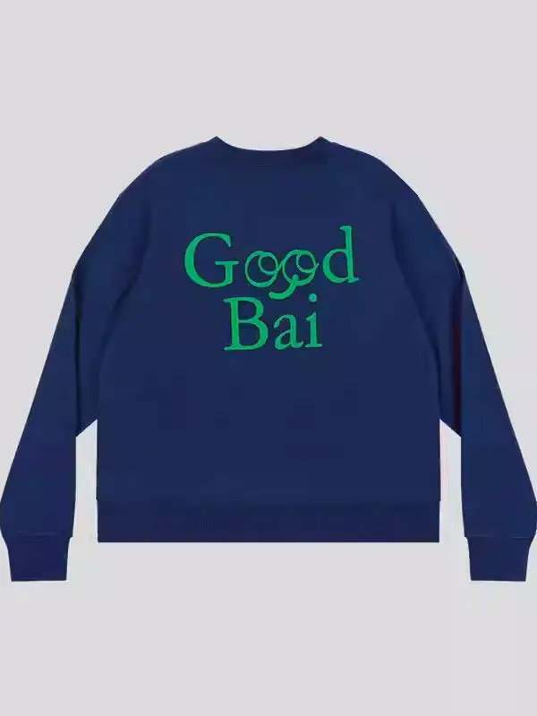 

Свитшот Goodbai Emotion с принтом логотипа, длинными рукавами и круглым вырезом, модный, из утолщенного хлопка и полиэстера, повседневный, с капюшоном