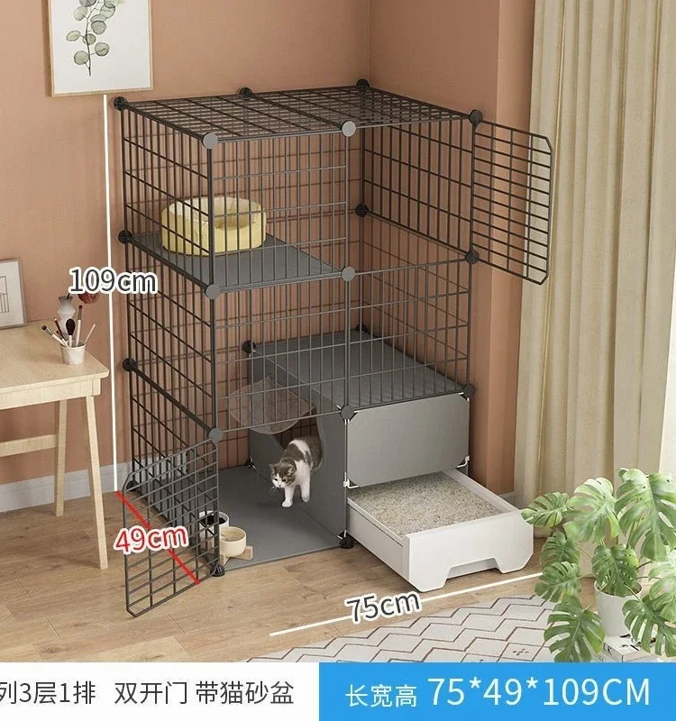 cage, household with toilet, integrated house, litter basin,  villa, nest, small indoor, oversized